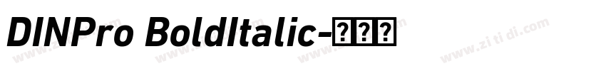 DINPro BoldItalic字体转换